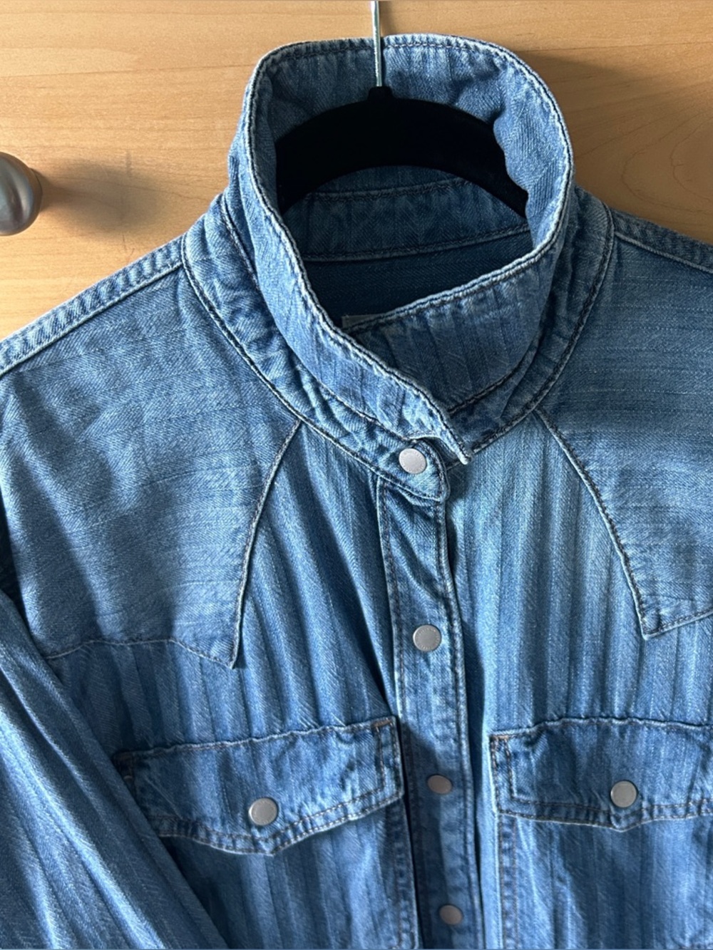 Universal Thread Western Denim Shirtdress - Picture 4 of 12